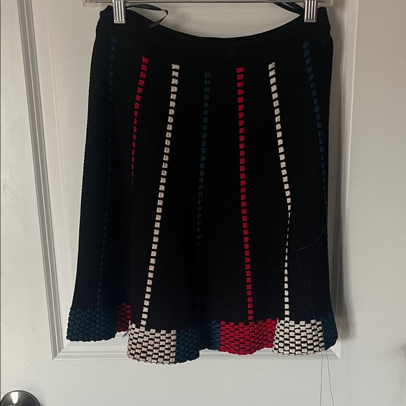 BCBGMaxAzria Black Knit Two-Piece Set with Red, Teal & White Accents - Picture 6 of 8